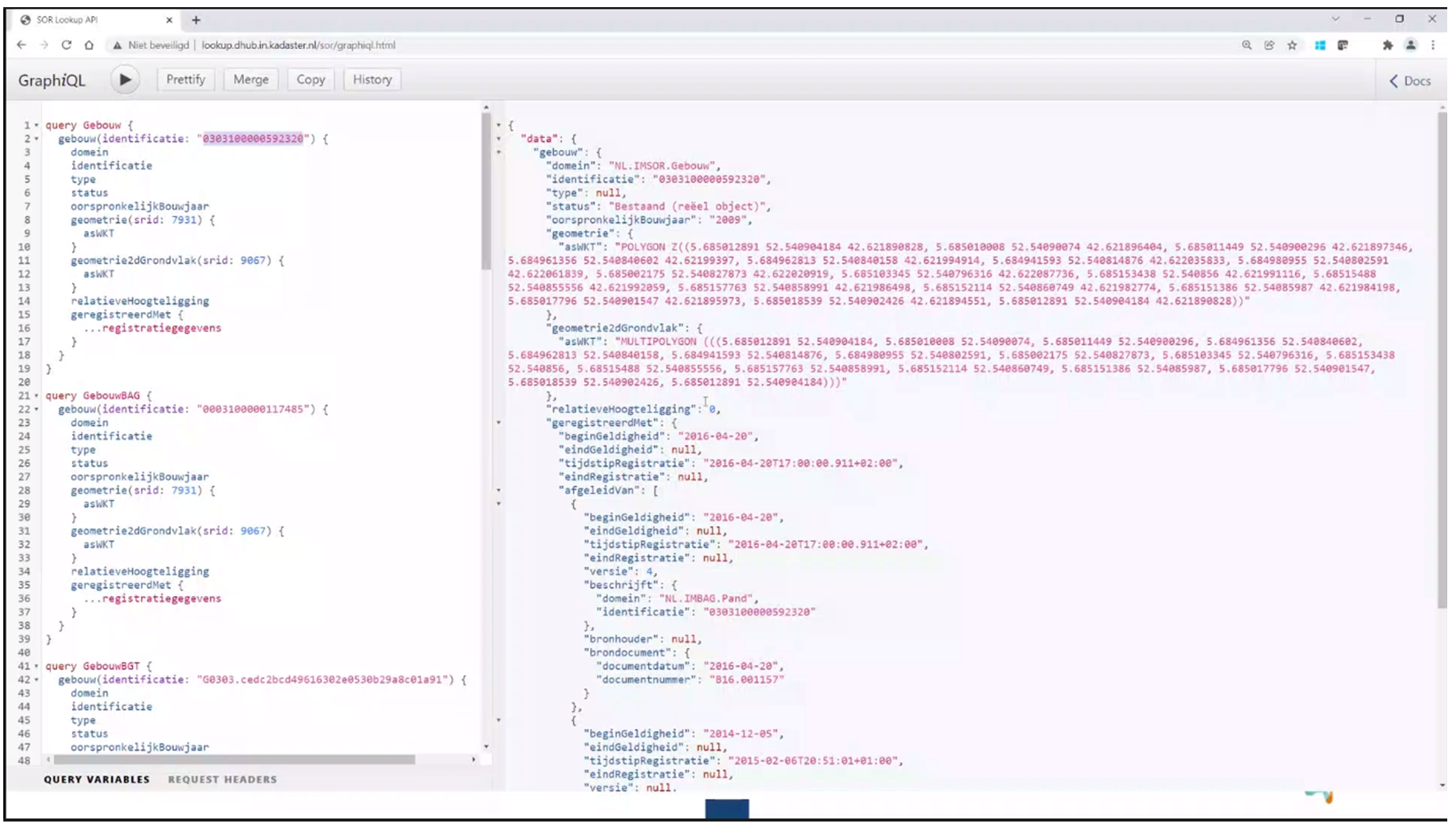 GraphQL screenshot