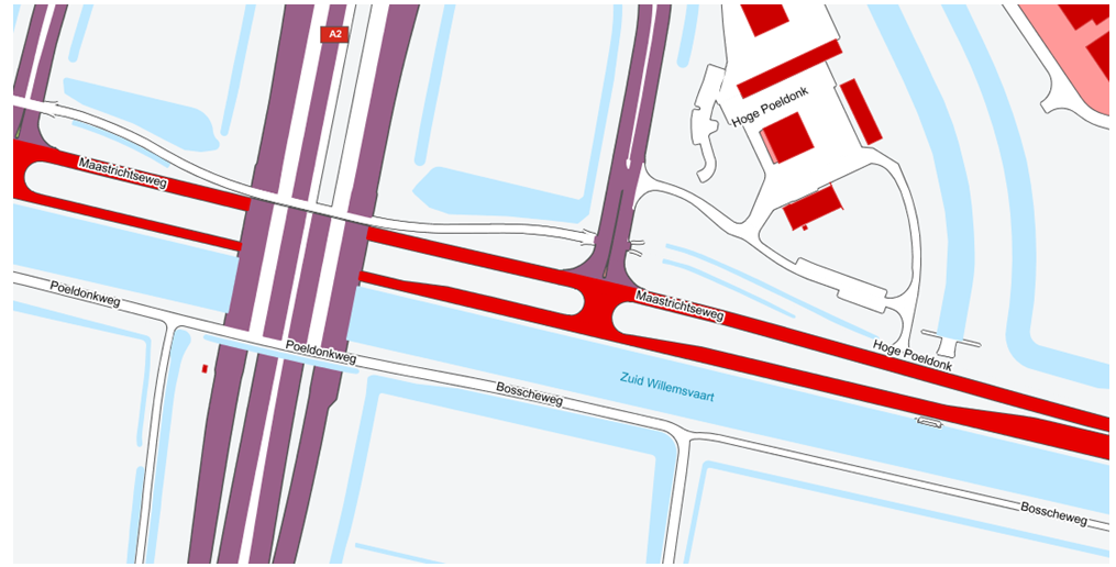 Visualisatie van openbare ruimtenamen op de BGT achtergrondkaart