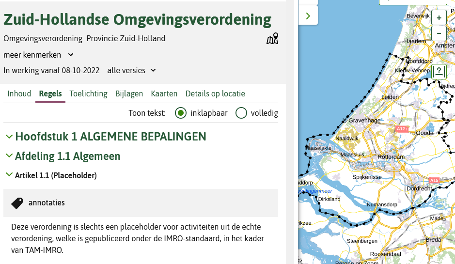 Activiteiten gekoppeld met als gebied het hele ambtsgebied