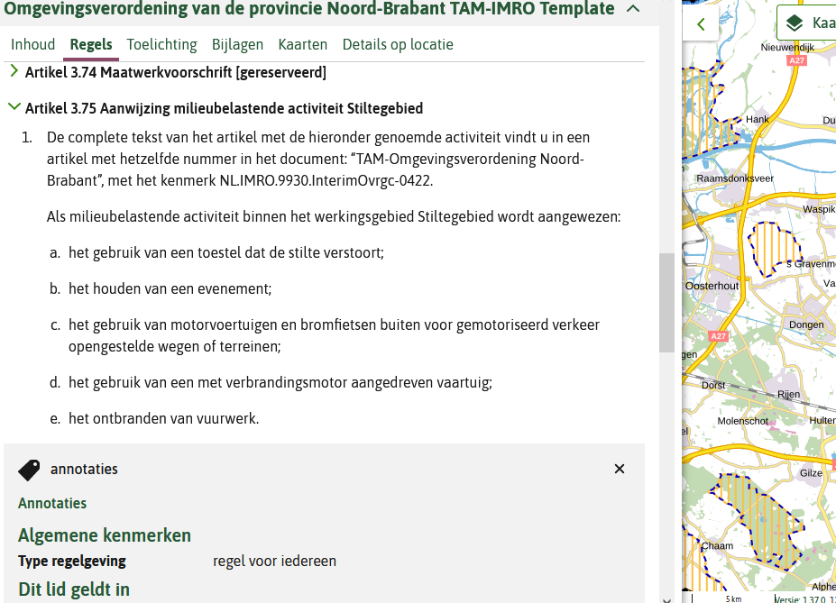 Globale annotatie in tekst